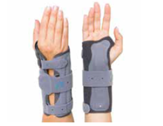 חבק שורש כף יד עם סד ללא אגודל - Long, thumbless, bilateral, immobilising wrist support
